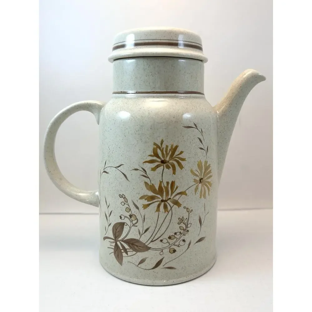 Royal Doulton Lambethware Sandsprite‎ Coffee Pot & Lid LS 1013 Tea England MINT - Picture 3 of 8